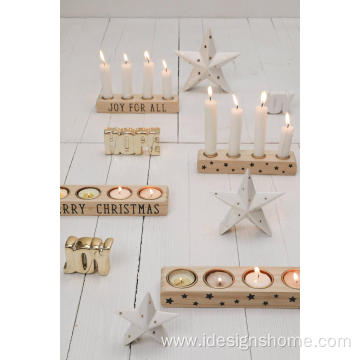 Pine Wood Tree Candle Holder Handmade Candlesticks ADVENT